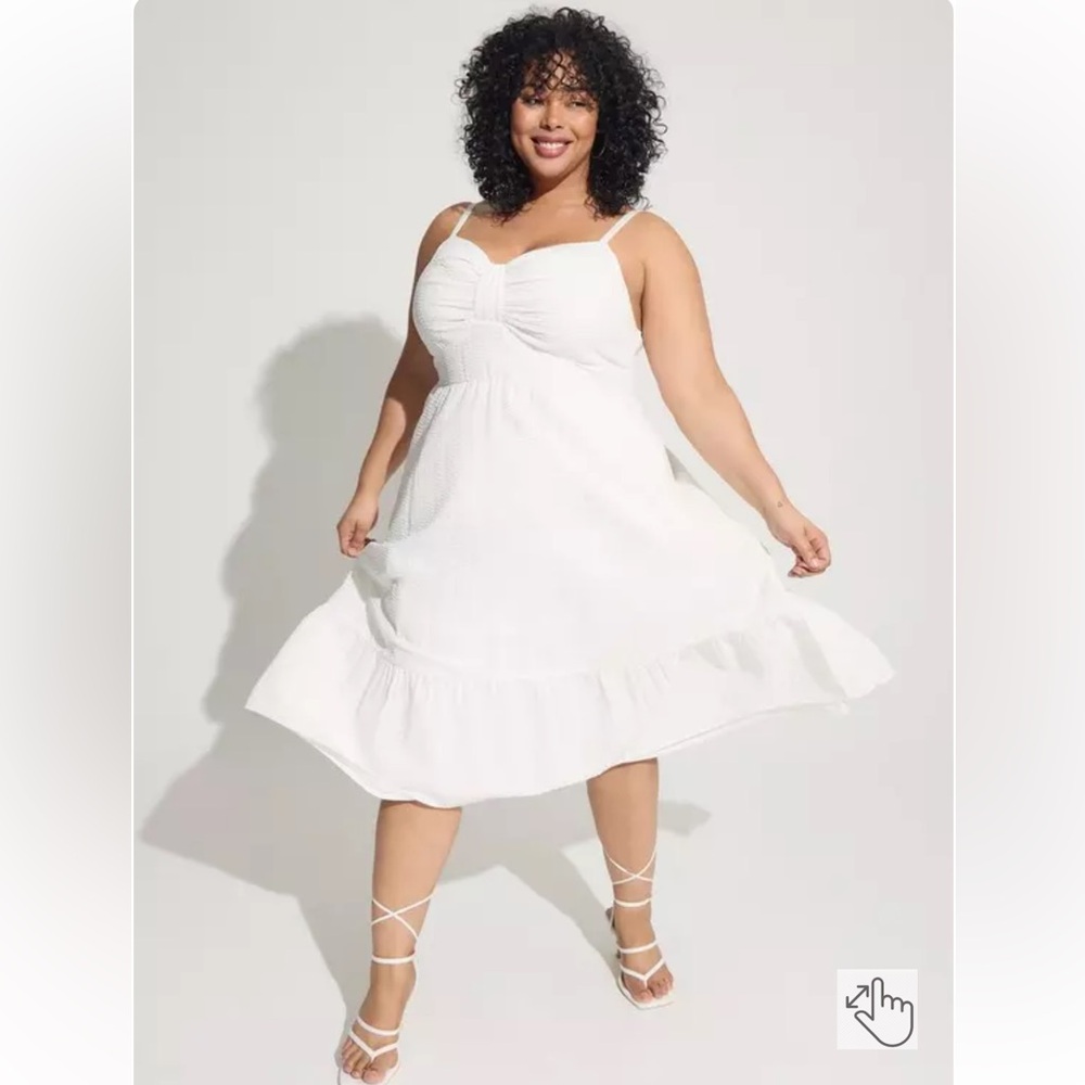 Torrid Elegant White Dress